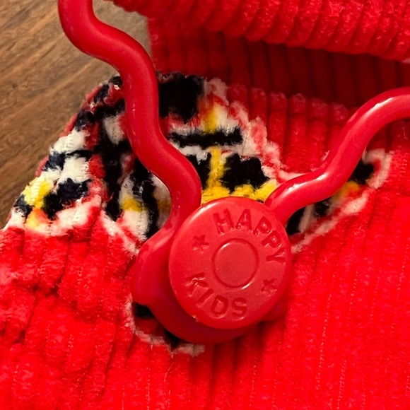 Vintage Happy Kids Overalls Red Corduroy Scotty Dogs 4T - Picture 4 of 6